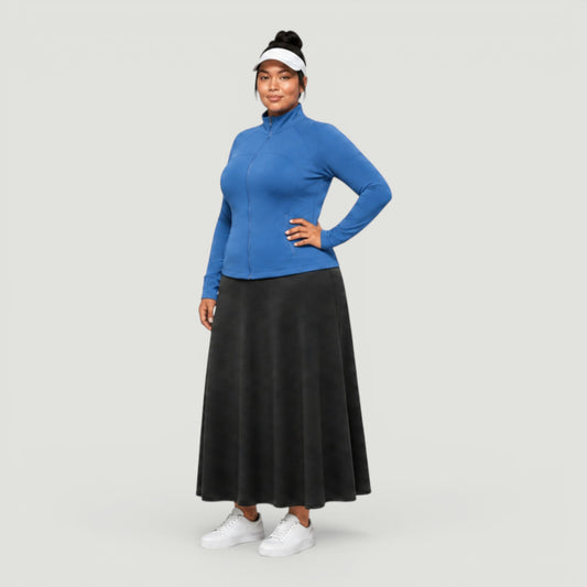 Blue Active Swim Jacket- Plus Size