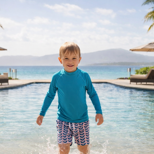 Boys Vintage Floral Swim Short