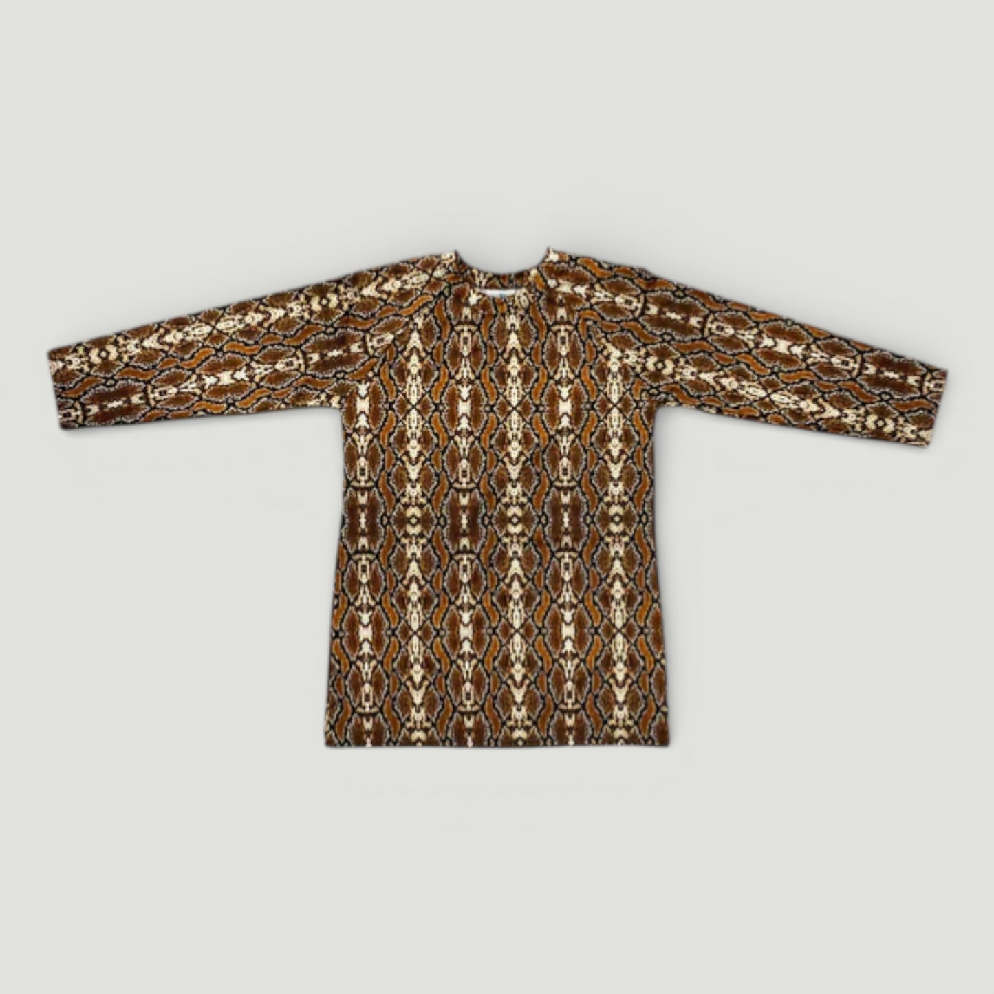 Brown Reptile Swim Top