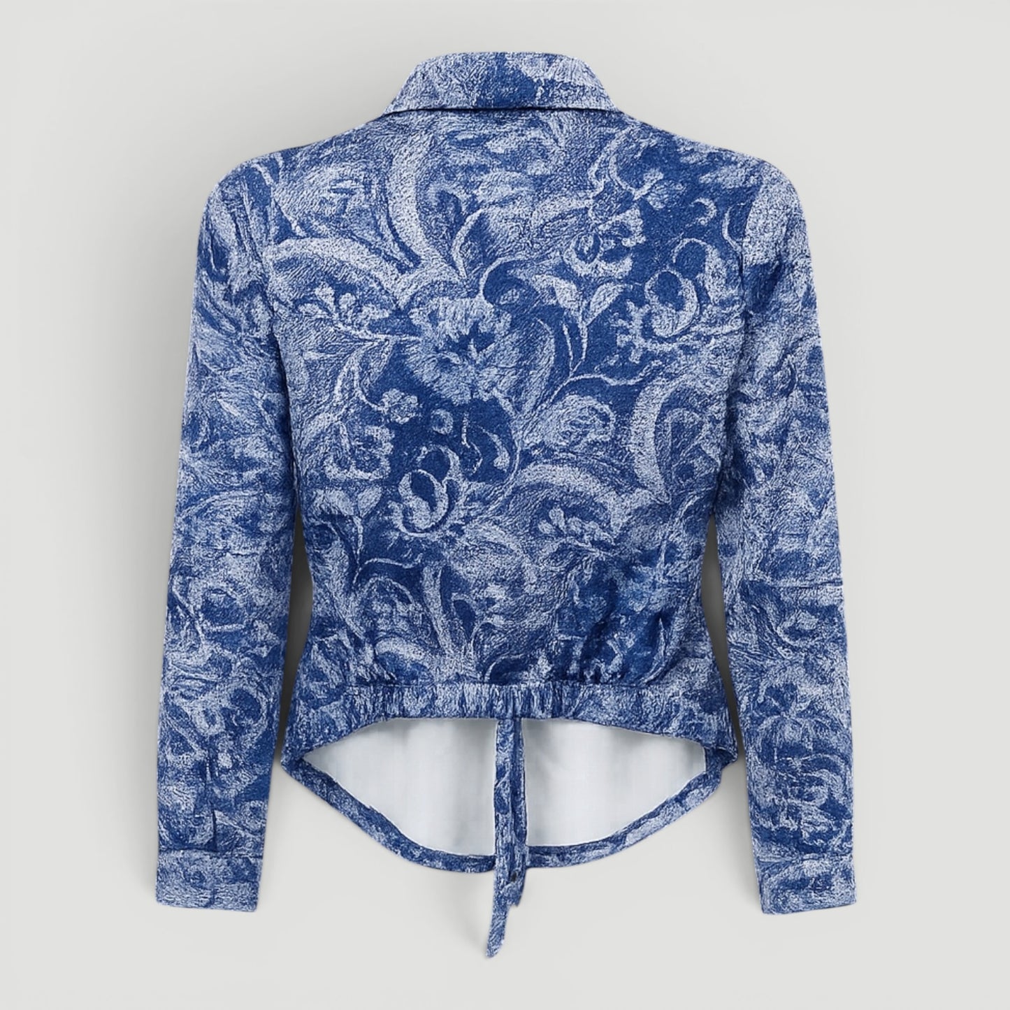 DENIM PAISLEY TOP