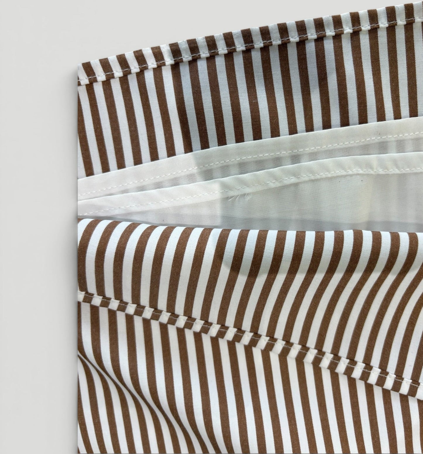 Tan Stripe Swim Shirt Dress