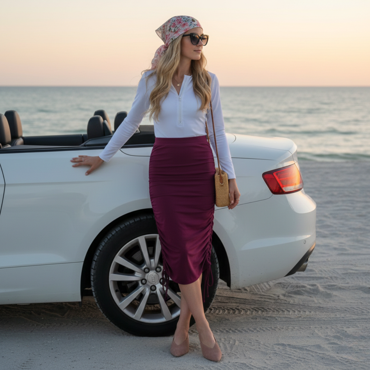 Basic Long Sleeve Bathing Suit