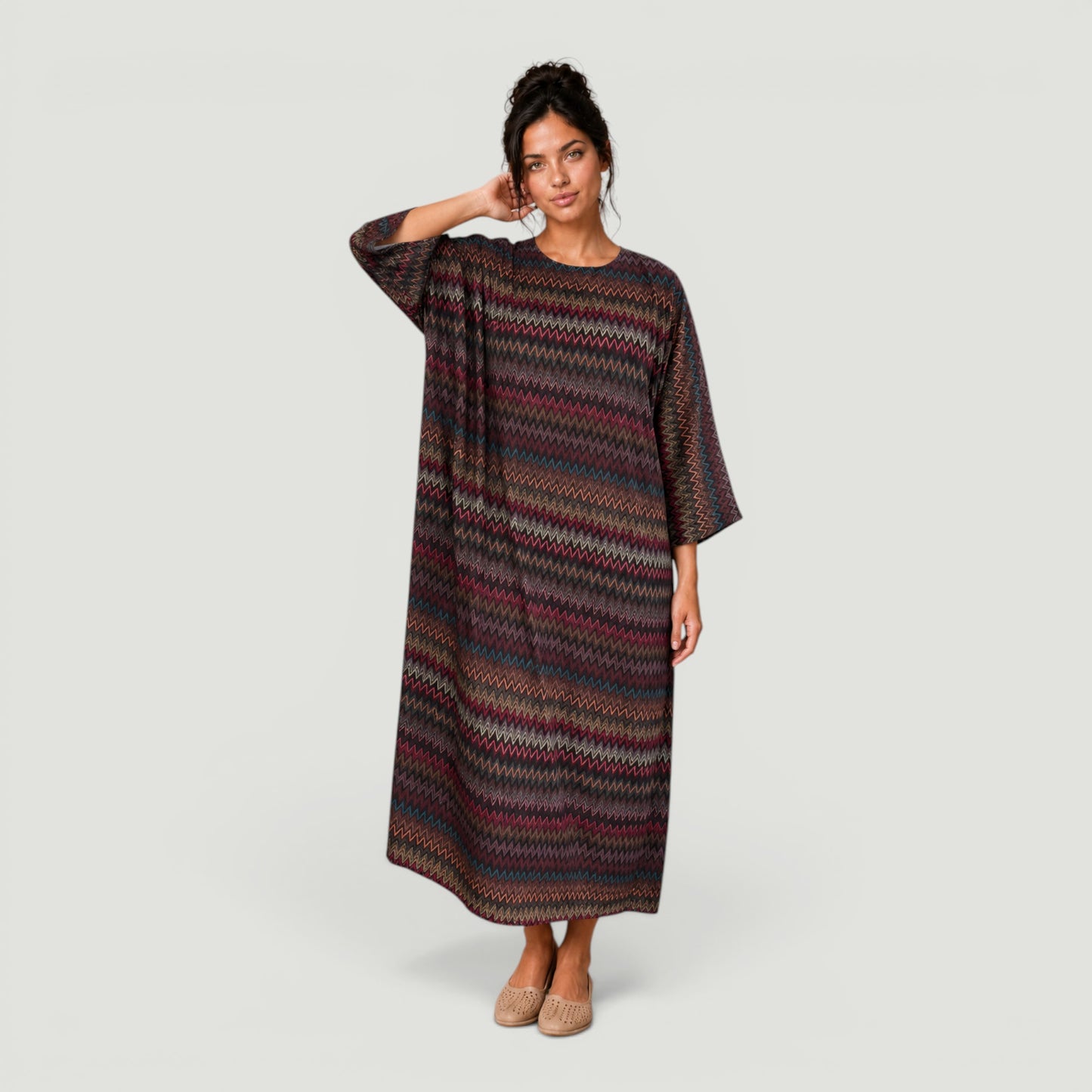 Zig Zag Swim Kaftan