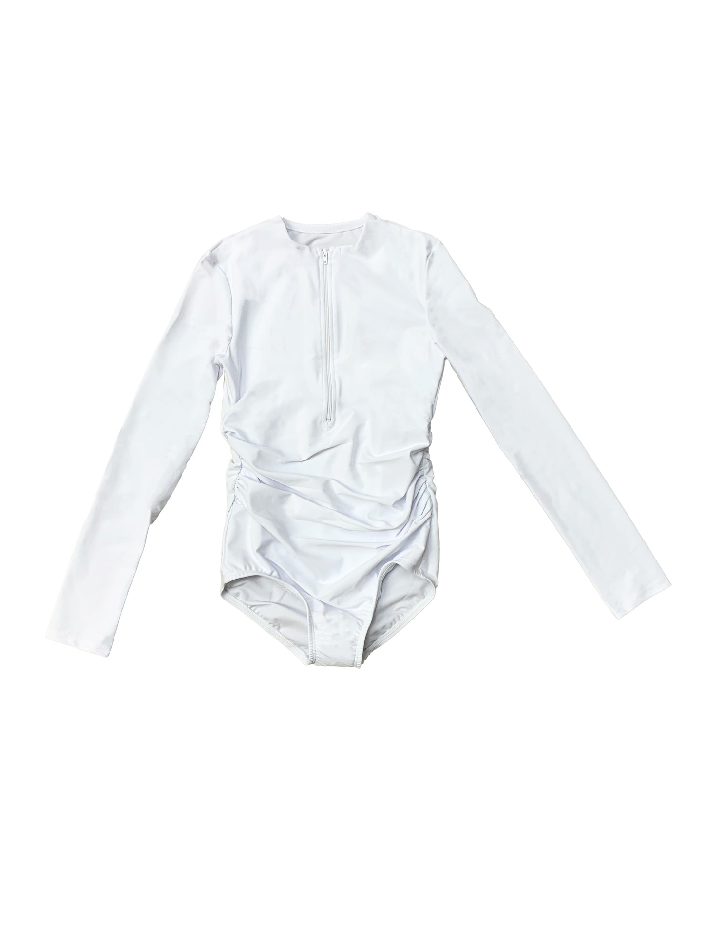White Long Sleeve Bathing Suit -OLD STYLE