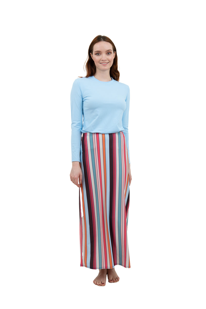 専用6 beauty&youth MULTI STRIPE MAXI SKIRT Multi Stripe Maxi Swim Skirt