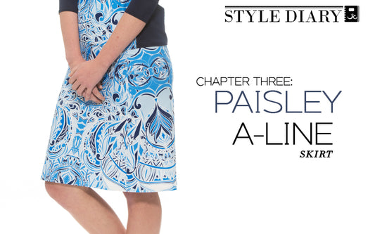 Match Up Your Blue Paisley Swim Skirt; Style Diary Chapter 3