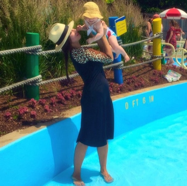 Modest Mom Acheives Waterpark Glam