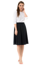 Load image into Gallery viewer, Ladies Navy Flairy Swim Skirt
