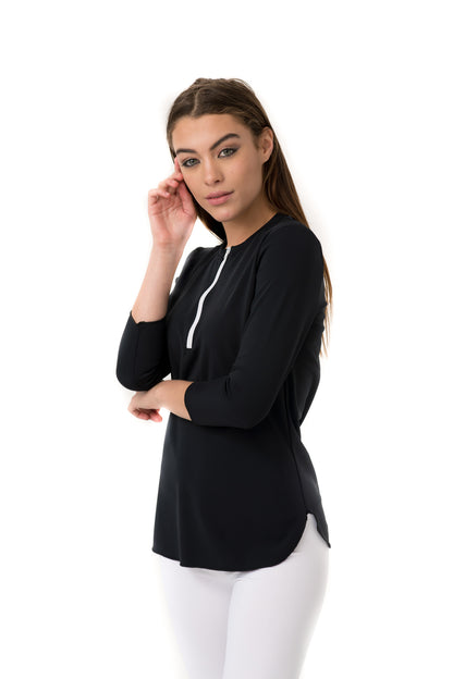 Half Zip Swim Top