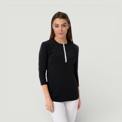 Half Zip Swim Top