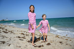 Load image into Gallery viewer, Mini Me Floral Prairie Swim Dress
