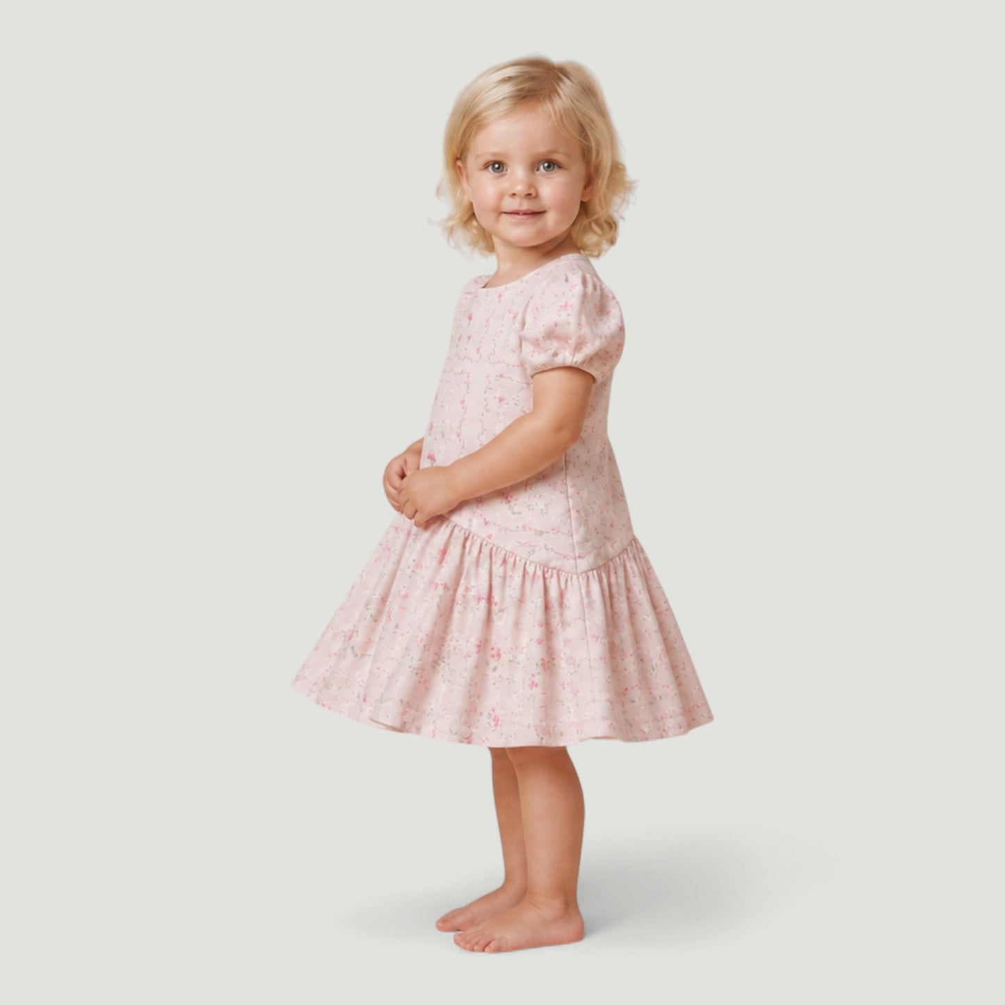Kids Geo Floral Mini Me Dress