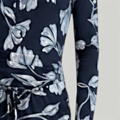 Aqua Trio Night Flower Bathing Suit