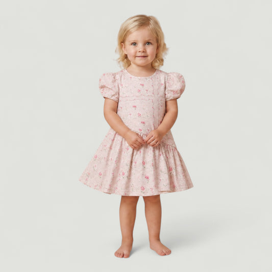 Kids Geo Floral Mini Me Dress