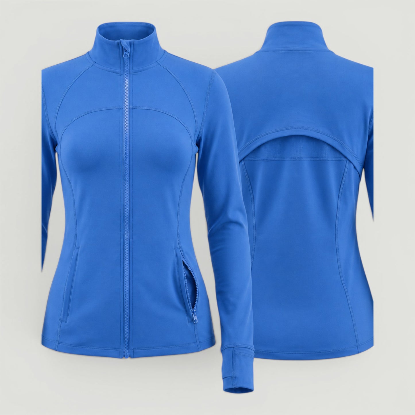 Blue Active Swim Jacket- Plus Size