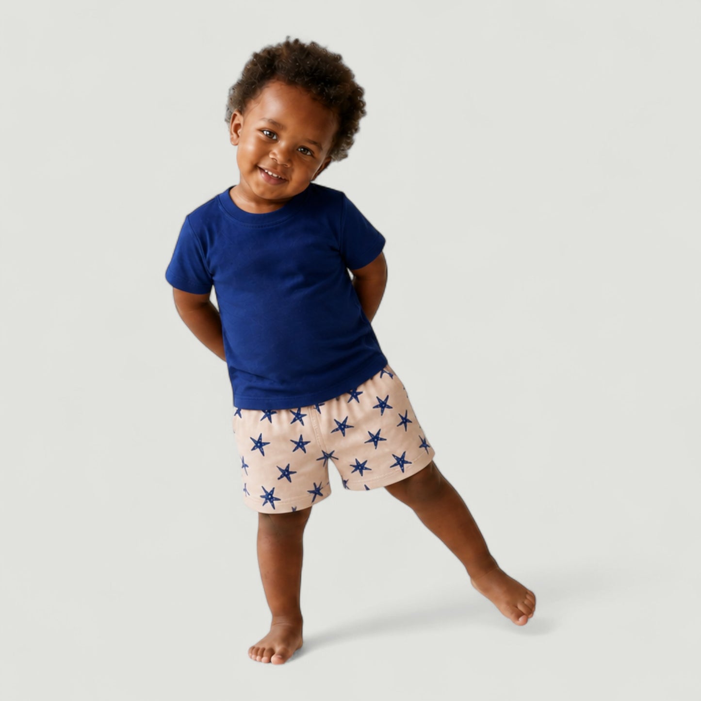Boys Navy Star Set