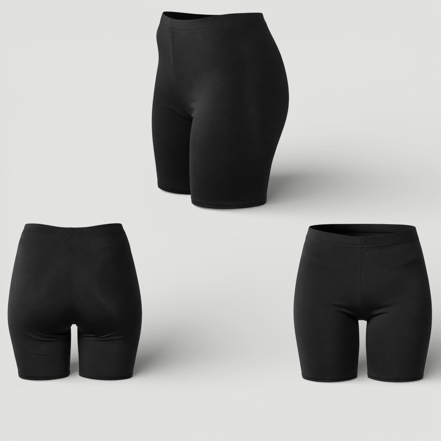 Black Active & Swim Shorts