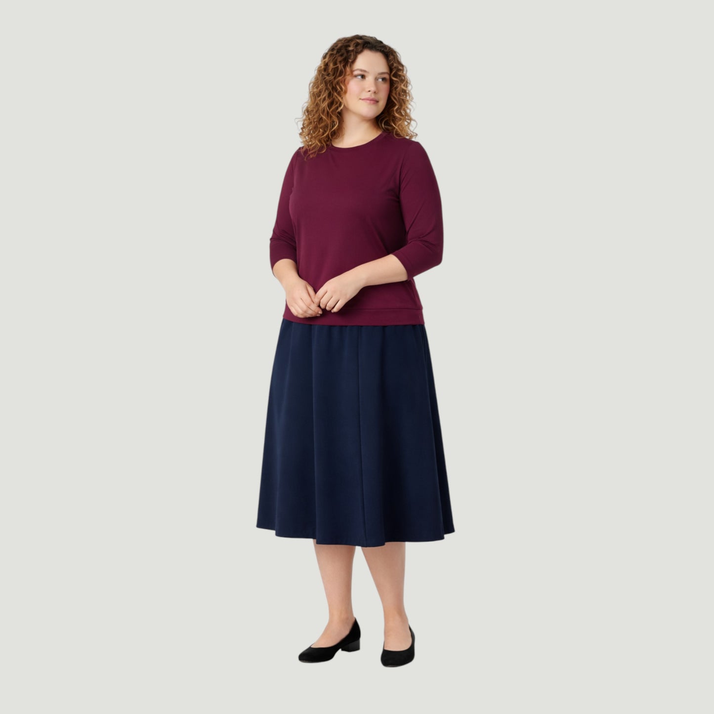 Ladies Basic Flairy Swim Skirt