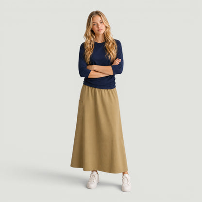 Teen Tan Pocket Swim Skirt