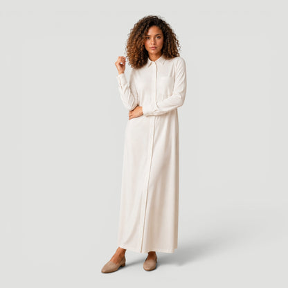 White Shirt Swim Dress