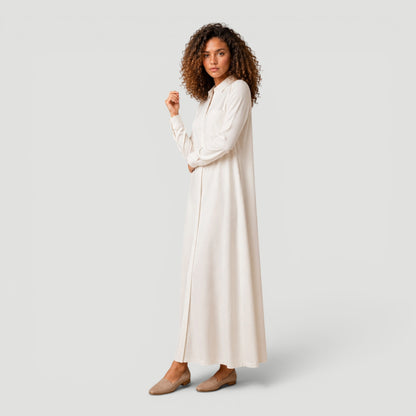 White Shirt Swim Dress