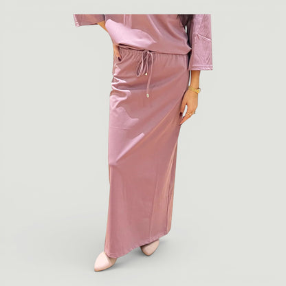 Muave Drawstring Swim Skirt