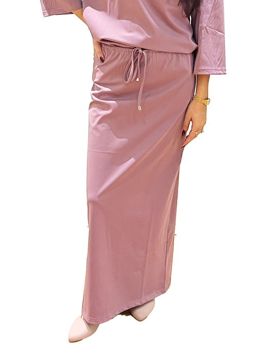 Muave Drawstring Swim Skirt