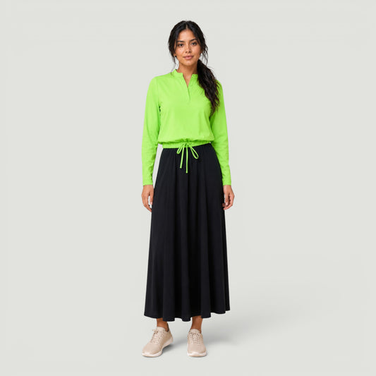 Teen Green Drawstring  Neon Top