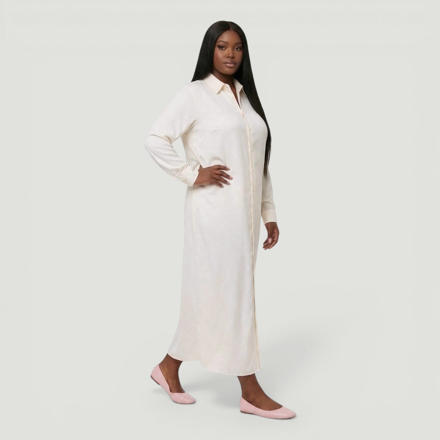 White Shirt Swim Dress