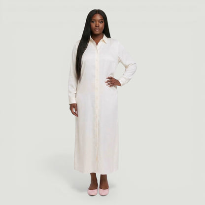 White Shirt Swim Dress