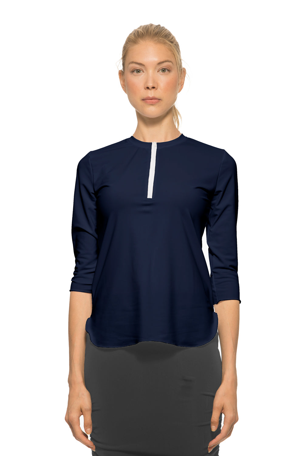Half Zip Swim Top