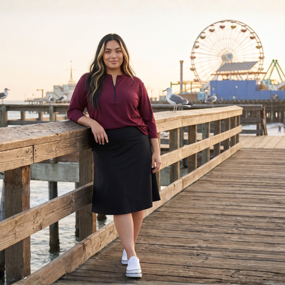Half Zip Top- Plus