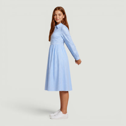 Teen Half Zip Collar Dress