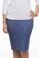 Load image into Gallery viewer, Denim Pencil Swim Skirt
