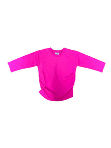 Teen Pink Rouche Top