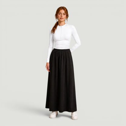 Teen Black Pocket Swim Skirt