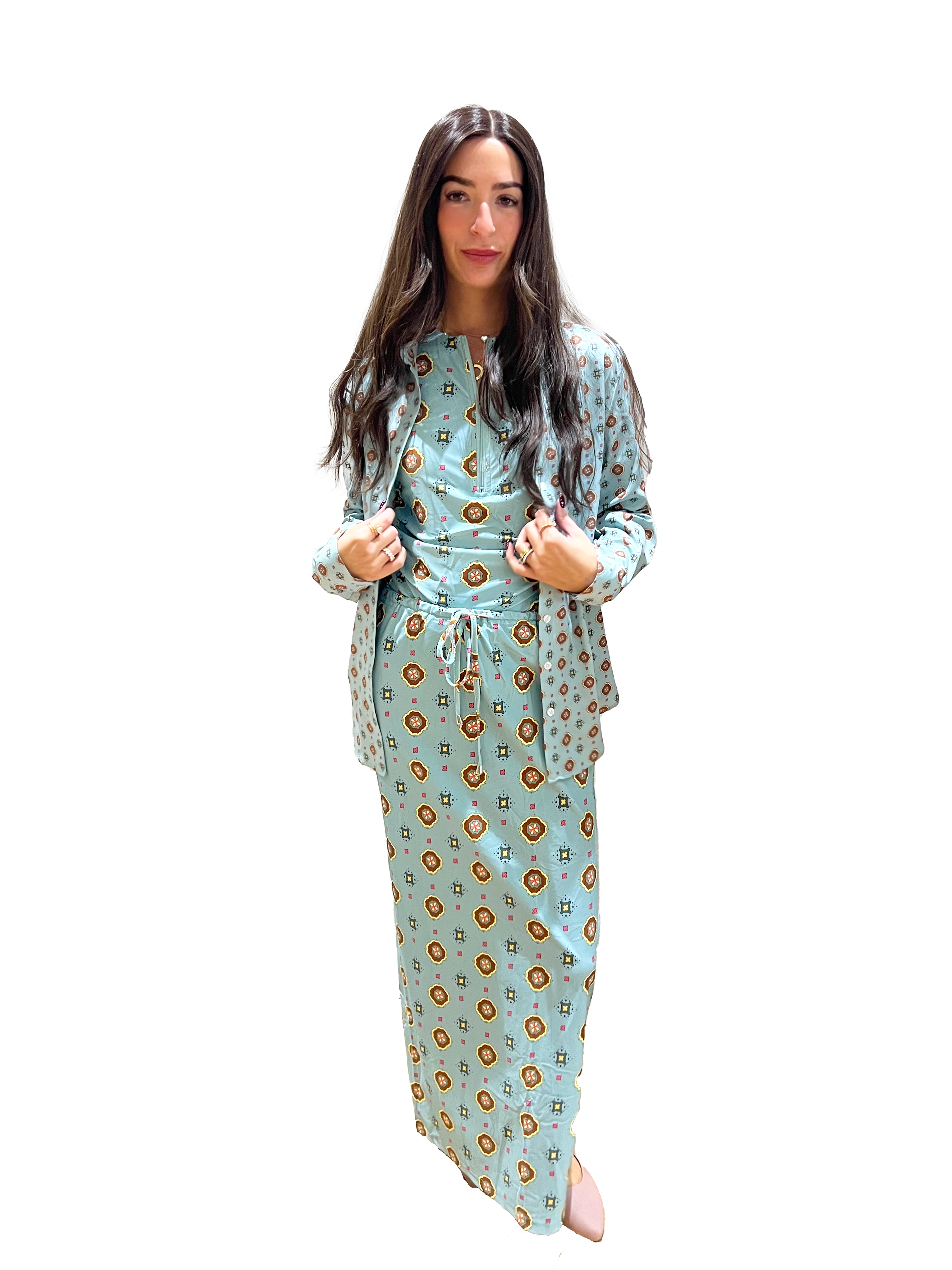 Aqua Trio Button Shirt