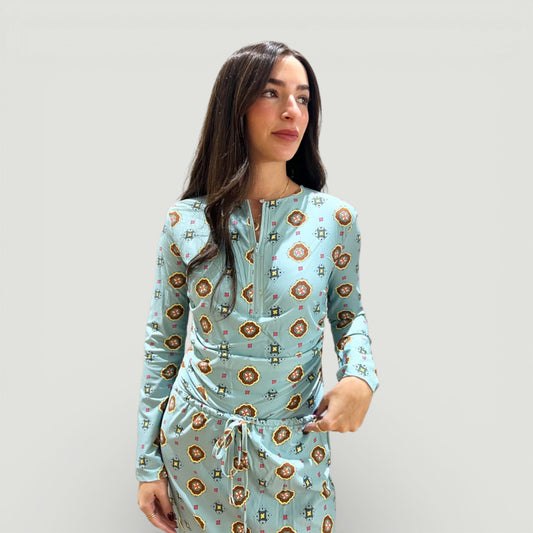 Aqua Trio Bathing Suit Geo