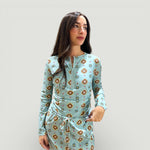 Load image into Gallery viewer, Aqua Trio Bathing Suit Geo
