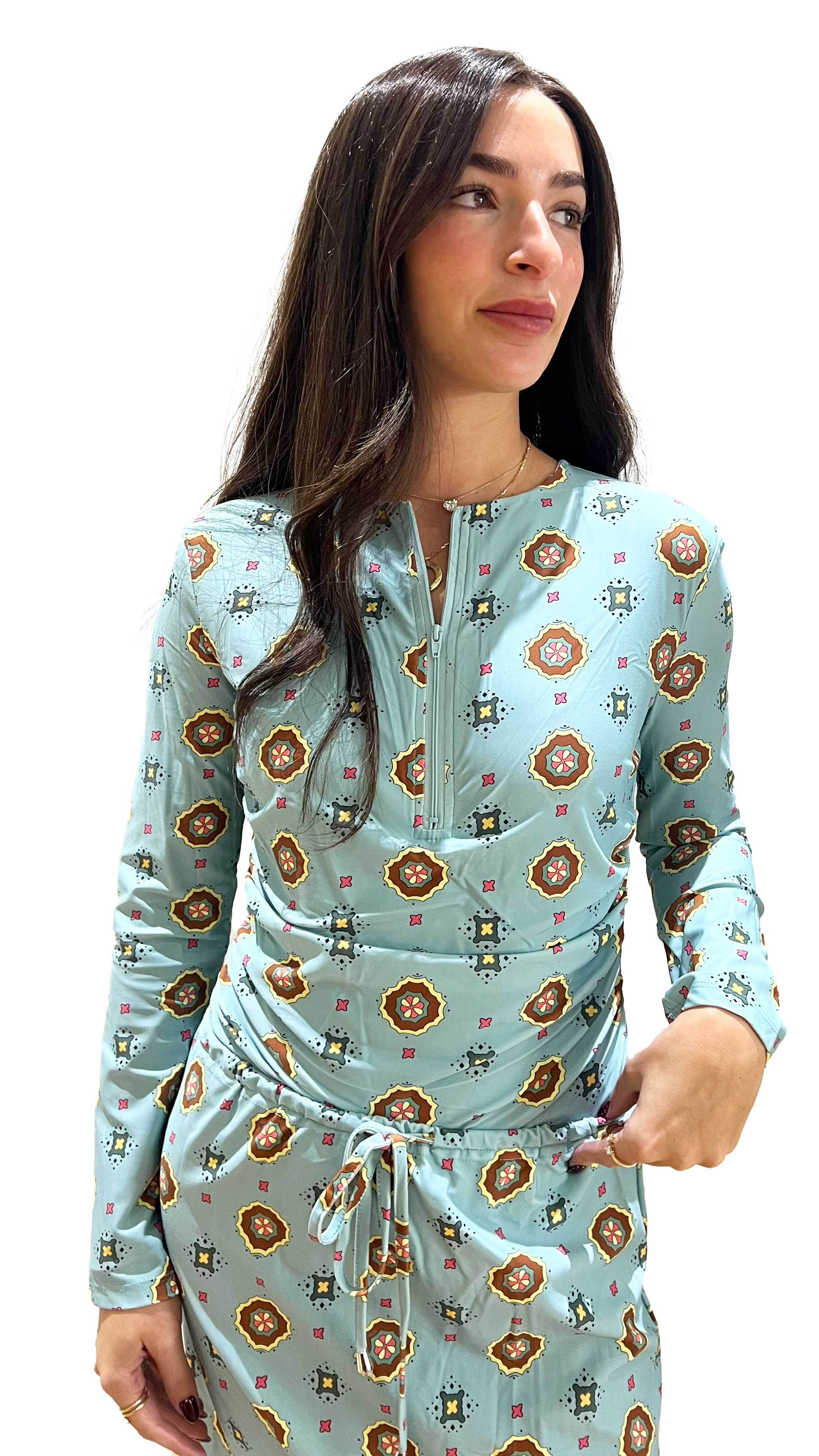 Aqua Trio Bathing Suit Geo