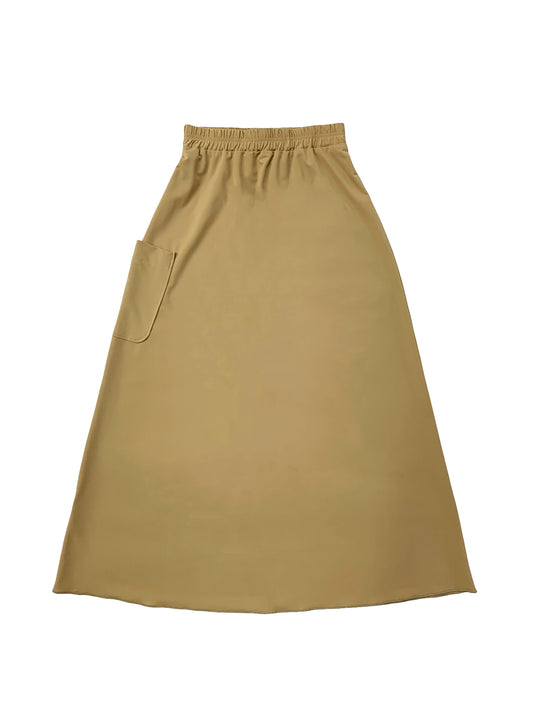 Teen Tan Pocket Swim Skirt