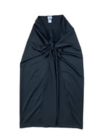 Load image into Gallery viewer, Black Front Tie Non Stretch Swim Skirt
