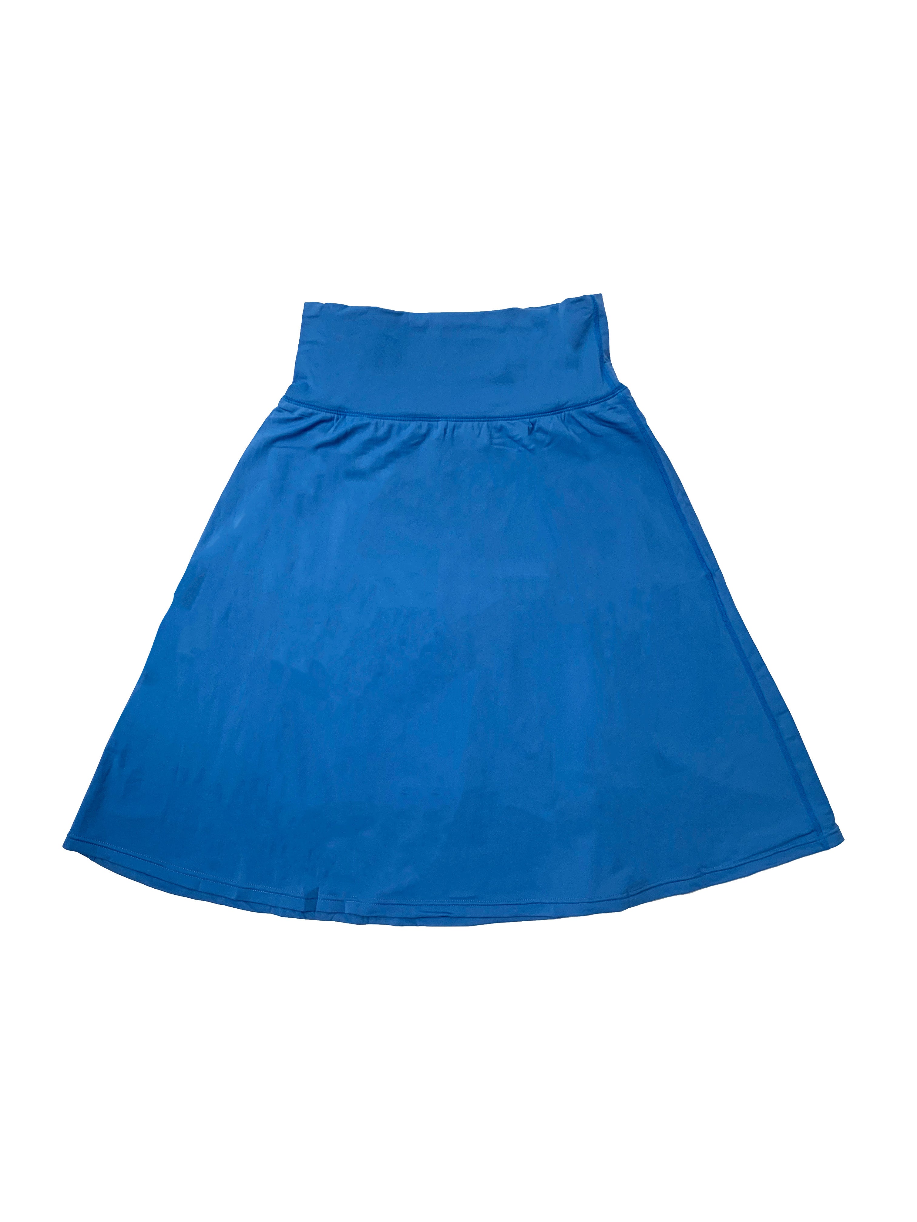 Blue Active Swim Skirt With Shorts