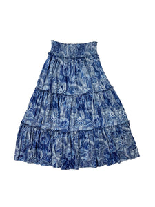 Teen Denim Paisley Prairie Swim Skirt