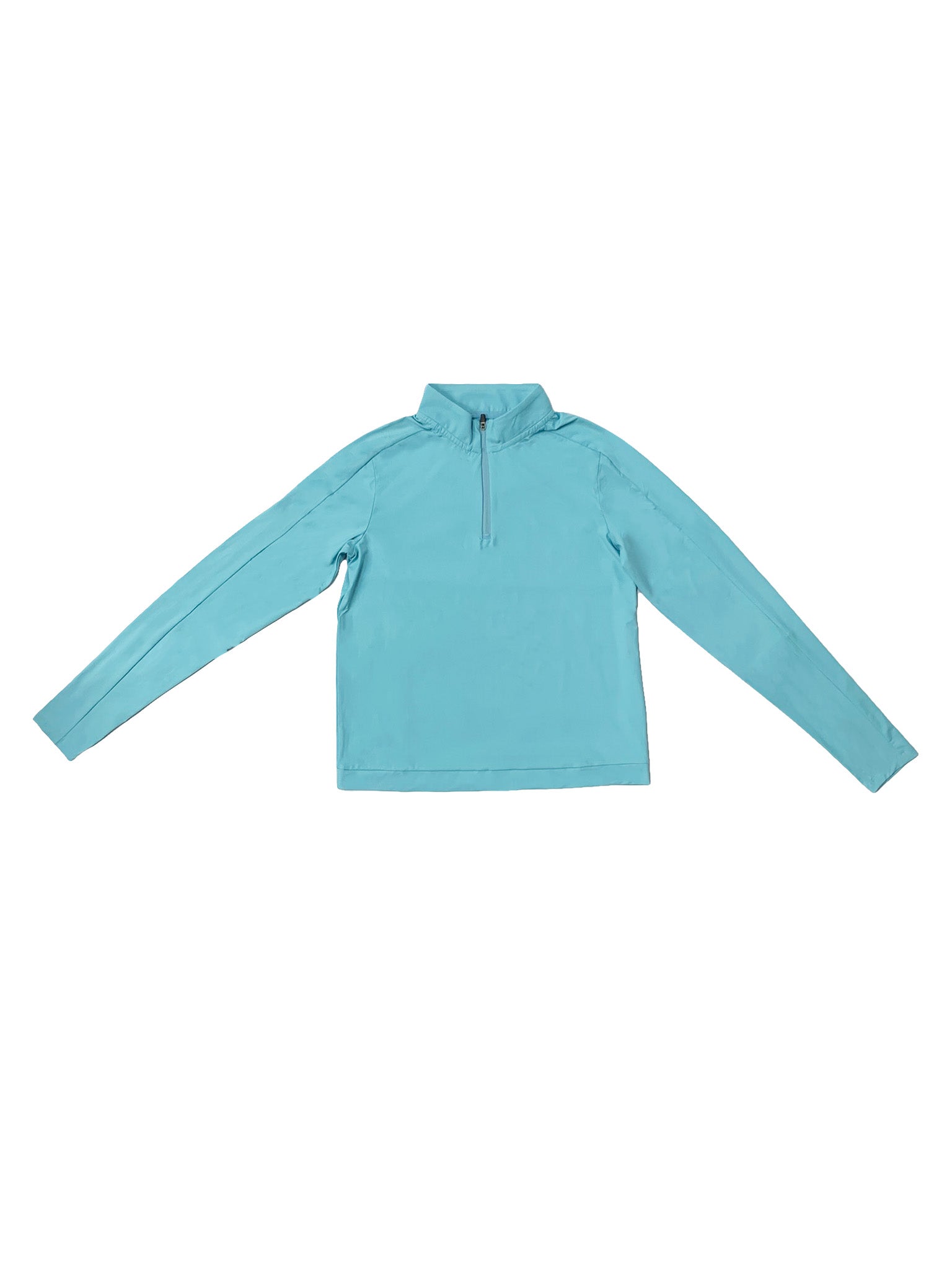 Blue Active Half Zip Swim Top