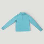 Load image into Gallery viewer, Blue Active Half Zip Swim Top
