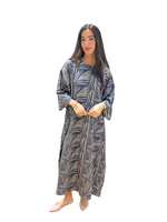 Load image into Gallery viewer, Blue Palm Kaftan Swim Dress
