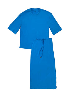 Oversized Tee And Skirt Swim Set