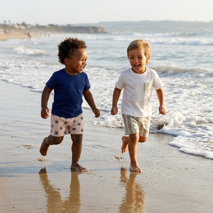 Boys Navy Star Set