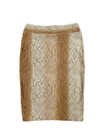 Load image into Gallery viewer, Brown Python Pencil Swim Skirt
